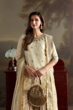 Vanya | 3 Piece Heavy Embroidered  Nikah Dress - LX-01 | Ready To Wear - Image 3