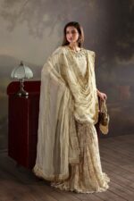 Vanya | 3 Piece Heavy Embroidered  Nikah Dress - LX-01 | Ready To Wear - Image 5