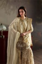Vanya | 3 Piece Heavy Embroidered  Nikah Dress - LX-01 | Ready To Wear - Image 6