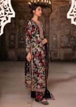 Haseens Official | Mehnaaz 4 Piece Black Chiffon Long Kurta Set with Dupatta & Potli | Ready To Wear - Image 9