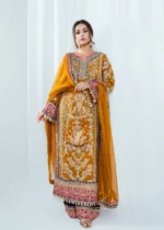 Haseens Official | 4 Piece Embroidered Chiffon Long Kurta Set – Meena | Ready To Wear - Image 7
