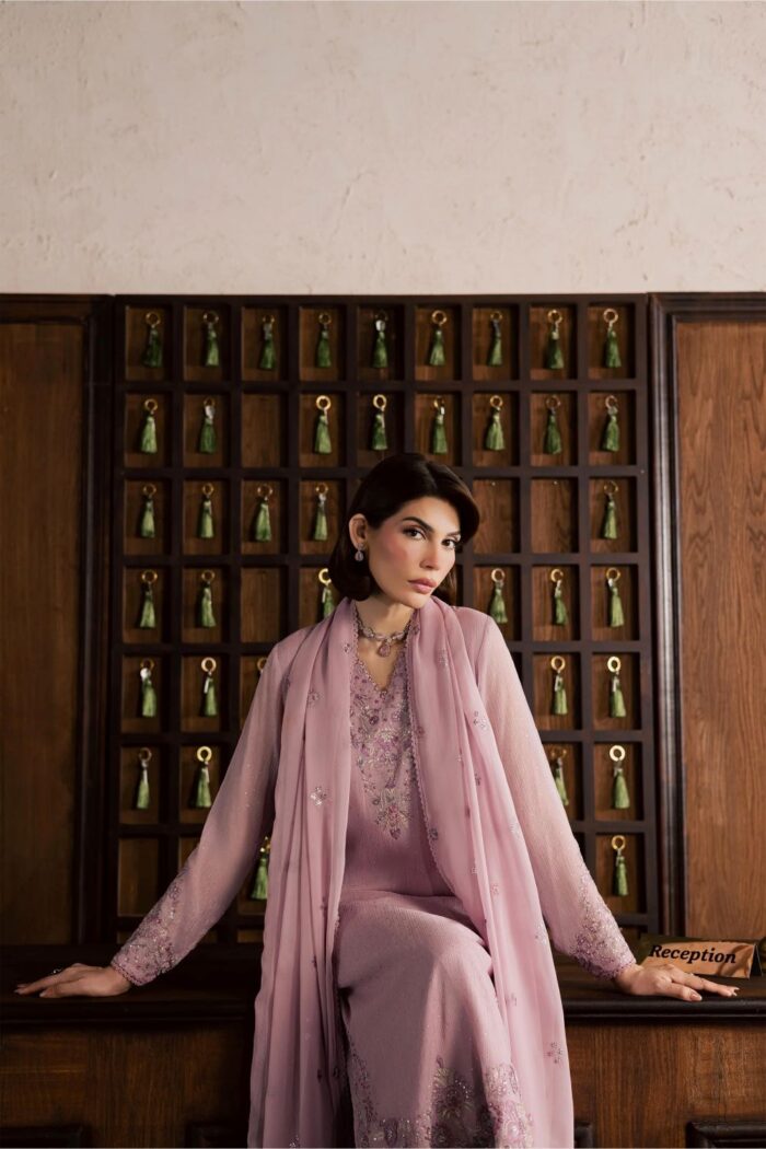 Batik | Pink Zimal 3Pc - Festive Luxury Formal | Ready To Wear - Image 2