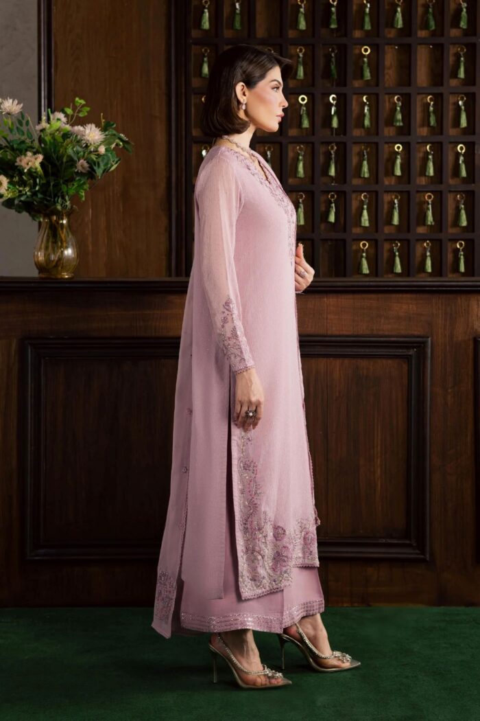 Batik | Pink Zimal 3Pc - Festive Luxury Formal | Ready To Wear - Image 6