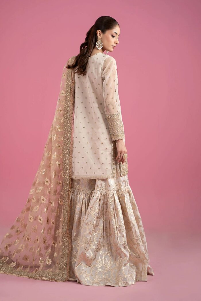 MARIA.B | 3 Piece Embroidered Organza Suit | Ready To Wear - Image 6