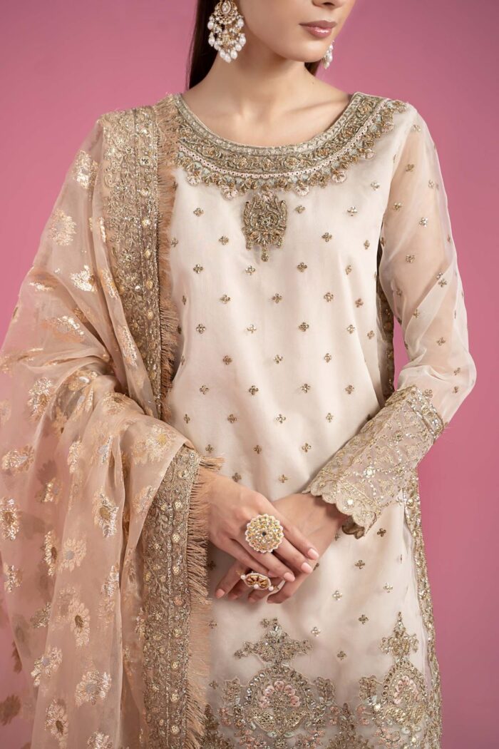 MARIA.B | 3 Piece Embroidered Organza Suit | Ready To Wear - Image 2