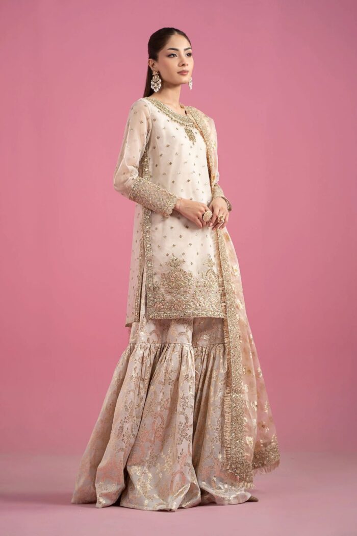 MARIA.B | 3 Piece Embroidered Organza Suit | Ready To Wear - Image 7