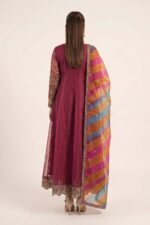 MARIA.B | 3 Piece Embroidered Organza Suit | SF-EF26-08-Maroon | Ready To Wear - Image 6