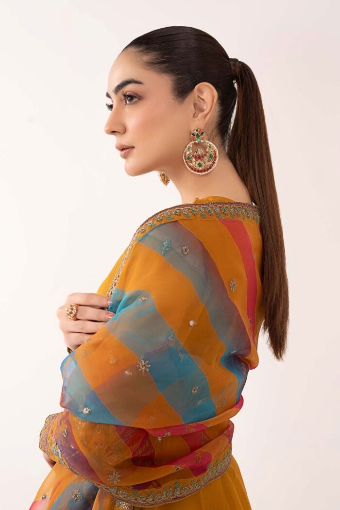 MARIA.B | 3 Piece Embroidered Organza Suit | SF-EF26-08 | Ready To Wear - Image 5