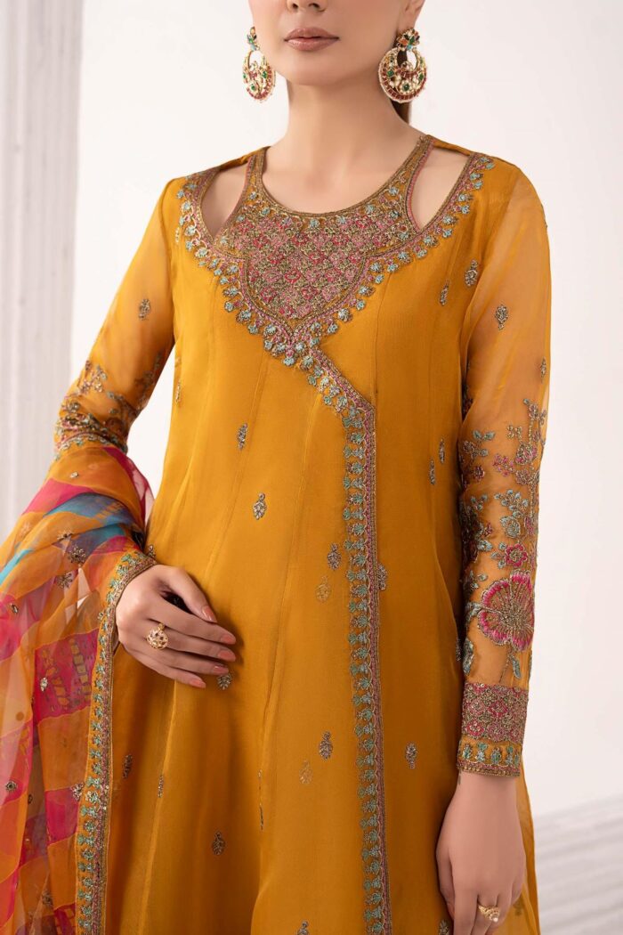MARIA.B | 3 Piece Embroidered Organza Suit | SF-EF26-08 | Ready To Wear - Image 2