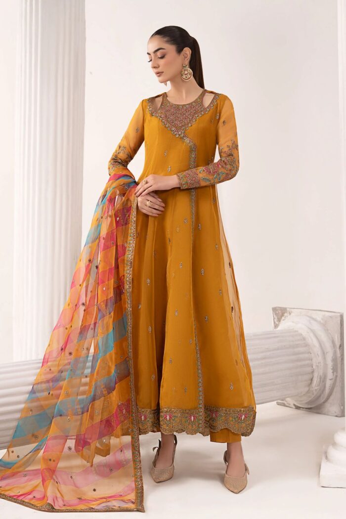 MARIA.B | 3 Piece Embroidered Organza Suit | SF-EF26-08 | Ready To Wear - Image 3