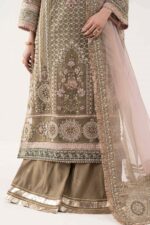 MARIA.B | 3 Piece Embroidered Organza Suit | SF-EF26-10-Coffee | Ready To Wear - Image 5