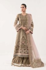 MARIA.B | 3 Piece Embroidered Organza Suit | SF-EF26-10-Coffee | Ready To Wear - Image 2