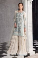 MARIA.B | 3 Piece Embroidered Organza Suit | SF-EF26-39-Off White | Ready To Wear - Image 7