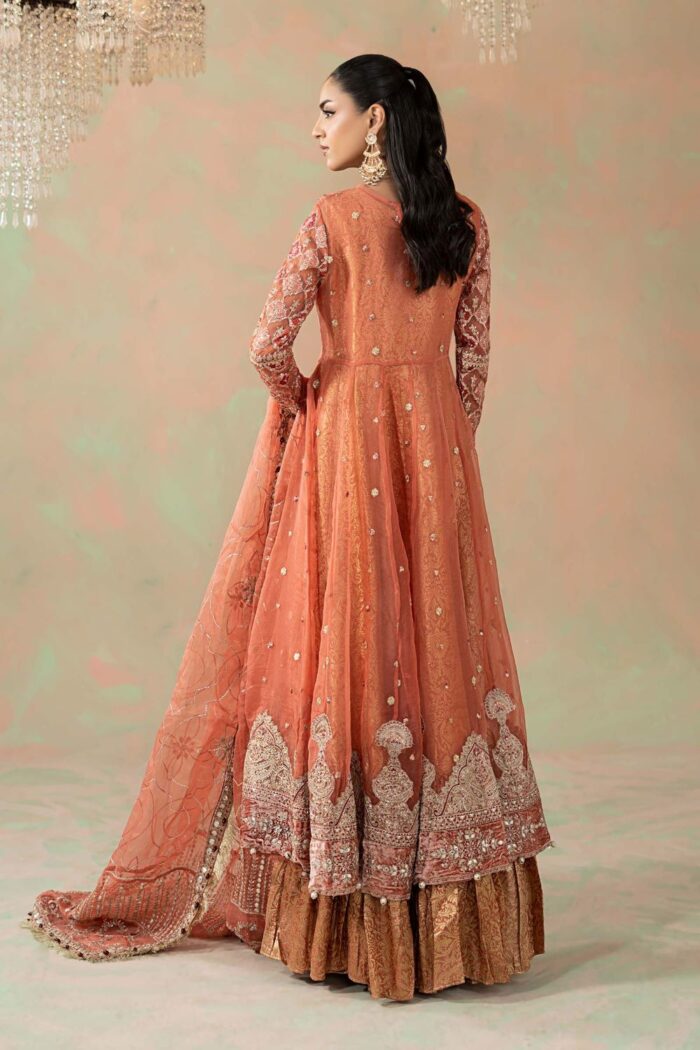 MARIA.B | 3 Piece Embroidered Organza Suit | SF-W24-09-Pink | Ready To Wear - Image 6