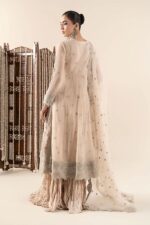 MARIA.B | 3 Piece Embroidered Net Suit | SF-W25-28-Ivory | Ready To Wear - Image 7