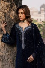 Batik | Whisper 3Pc - Velvet Formal Dress | Ready To Wear - Image 2