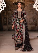 Haseens Official | Mehnaaz 4 Piece Black Chiffon Long Kurta Set with Dupatta & Potli | Ready To Wear - Image 13