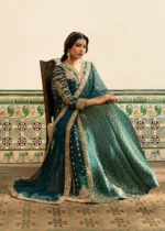 Haseens Official | 4 Piece Embellished Raushan Teal Farshi Peshwas Lehenga – Raushan | Ready To Wear - Image 5