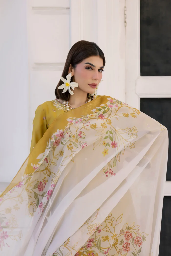 Batik | Chandler 3Pc - Festive Embroidered Lawn | Ready To Wear - Image 3