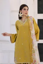 Batik | Chandler 3Pc - Festive Embroidered Lawn | Ready To Wear - Image 6