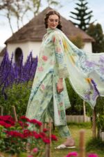 MARIA.B | 3 Piece Embroidered Lawn Suit | DW-EF26-31-Lime Green | Ready To Wear - Image 5