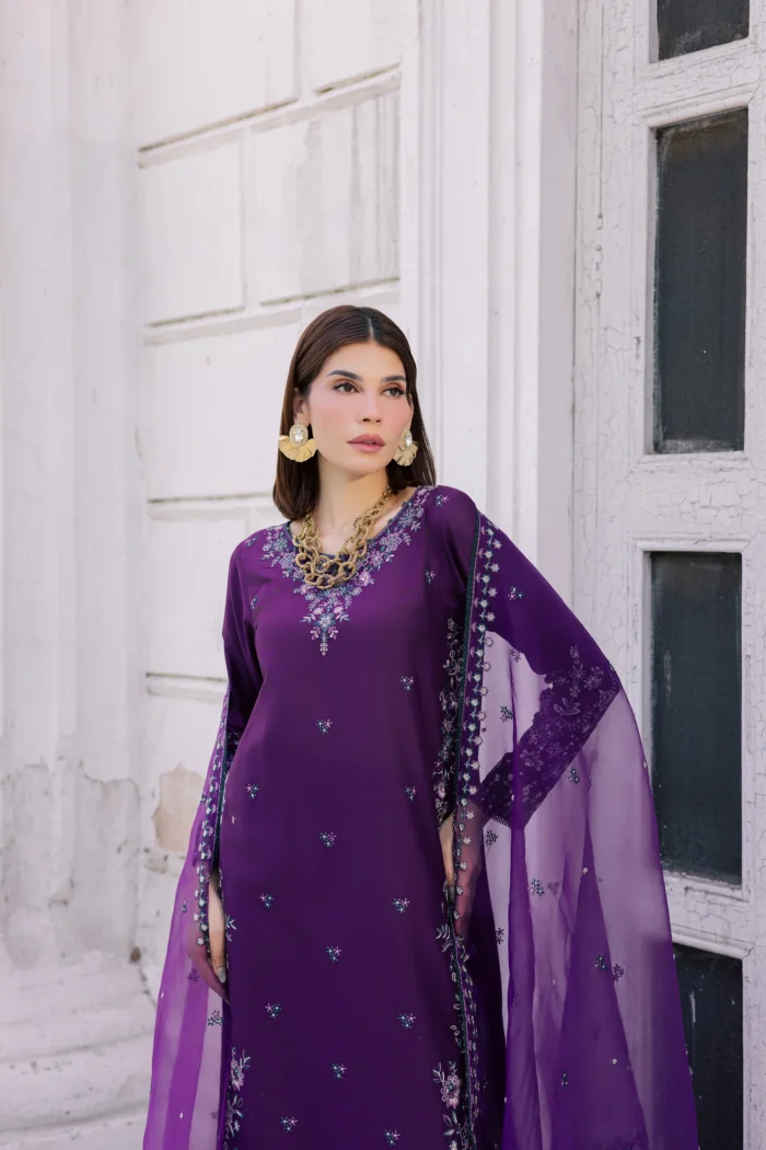 Batik | Erha 3Pc - Festive Embroidered Lawn | Ready To Wear - Image 2