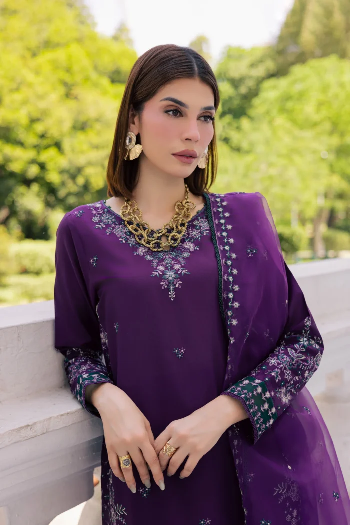 Batik | Erha 3Pc - Festive Embroidered Lawn | Ready To Wear - Image 4
