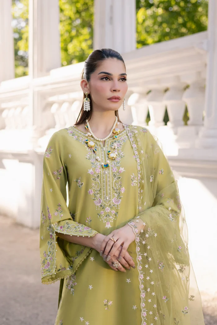 Batik | Nirvanah 3Pc - Festive Embroidered Lawn | Ready To Wear - Image 4