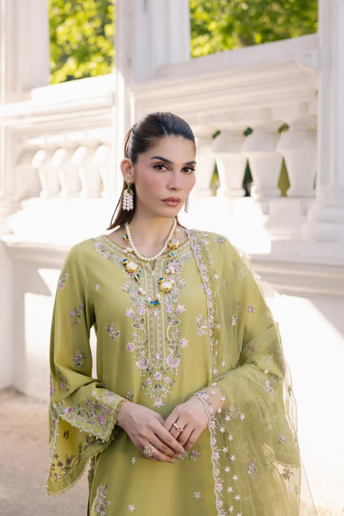 Batik | Nirvanah 3Pc - Festive Embroidered Lawn | Ready To Wear - Image 5
