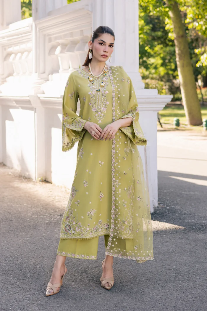 Batik | Nirvanah 3Pc - Festive Embroidered Lawn | Ready To Wear - Image 7