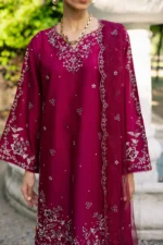 Batik | Rosa 3Pc - Festive Embroidered Lawn | Ready To Wear - Image 4