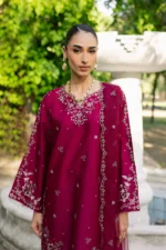Batik | Rosa 3Pc - Festive Embroidered Lawn | Ready To Wear - Image 5