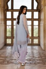 Vanya | 3 Piece Embroidered Chiffon/Raw Silk - ED-016 | Ready To Wear - Image 5