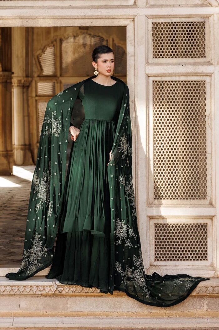Vanya | 2 Piece  Embroidered Chiffon - ED-017 | Ready To Wear - Image 5