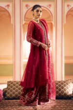 Naqshi | 3 Piece Organza A-line frock  – Ferisha | Ready To Wear - Image 4