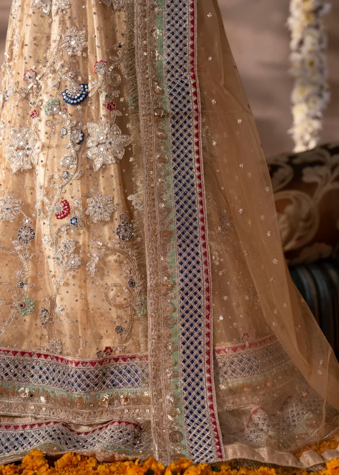 Haseens Official | 3 Piece Embroidered Straight cut maxi - Noor-e-Gul | Ready To Wear - Image 7