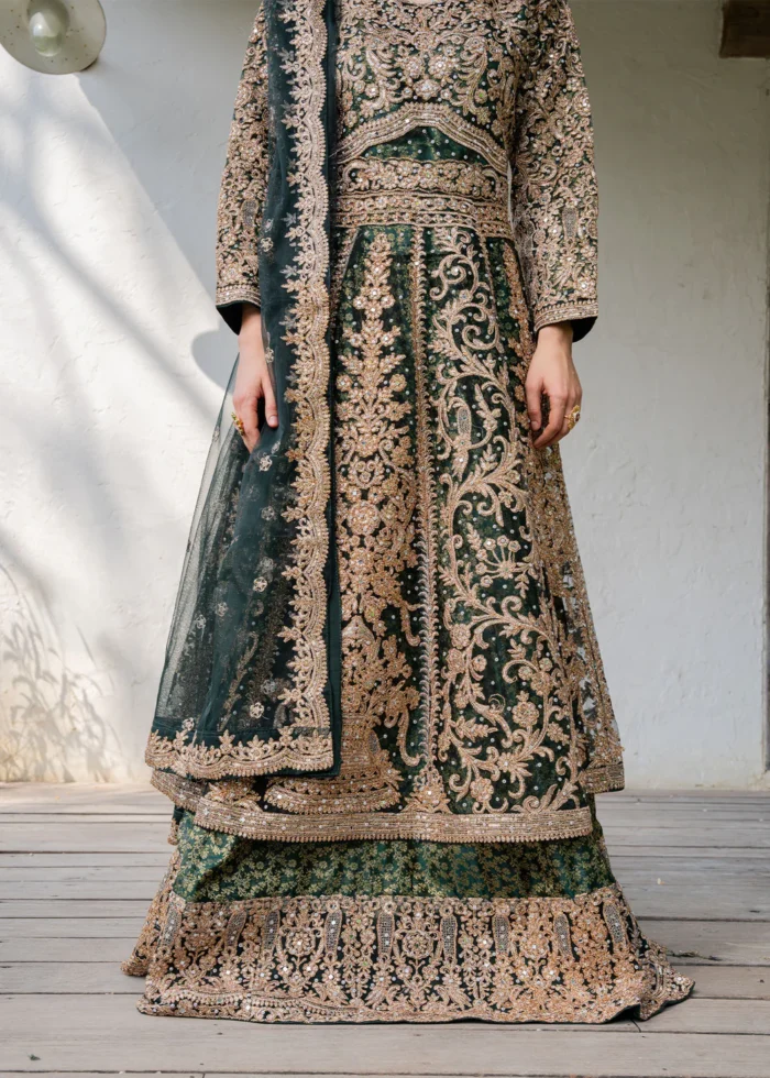 Haseens Official | 3 Piece Embroidered Straight cut maxi - Malaak | Ready To Wear - Image 6