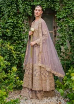 Haseens Official | 3 Piece Embroidered Straight cut maxi - Samaraa | Ready To Wear - Image 4