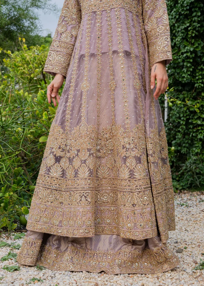 Haseens Official | 3 Piece Embroidered Straight cut maxi - Samaraa | Ready To Wear - Image 4