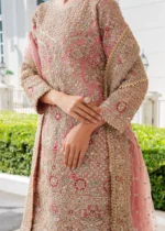 Haseens Official | 3 Piece Embroidered Flared gharara- Fadeela | Ready To Wear - Image 6