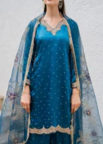 Haseens Official | 3 Piece Embroidered Straight cut kurta- Abeera | Ready To Wear - Image 7