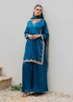 Haseens Official | 3 Piece Embroidered Straight cut kurta- Abeera | Ready To Wear - Image 6