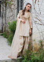 Haseens Official | 3 Piece Embroidered Short kurta - Noorey  | Ready To Wear - Image 4