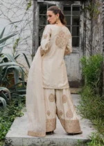 Haseens Official | 3 Piece Embroidered Straight cut kurta- Noorey | Ready To Wear - Image 6