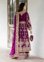 Haseens Official | 3 Piece Embroidered Straight cut maxi- Suhani  | Ready To Wear - Image 2