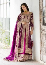Haseens Official | 3 Piece Embroidered Straight cut maxi- Suhani  | Ready To Wear - Image 4