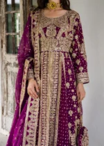 Haseens Official | 3 Piece Embroidered Straight cut maxi- Suhani  | Ready To Wear - Image 6