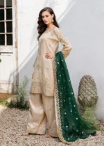 Haseens Official | 3 Piece Embroidered Straight cut kurta- Alizeh | Ready To Wear - Image 5