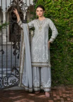 Haseens Official | 3 Piece Embroidered Straight cut kurta- Zunaira | Ready To Wear - Image 6