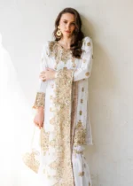 Haseens Official | 3 Piece Embroidered Straight cut kurta- Safa-e-Zar | Ready To Wear - Image 6
